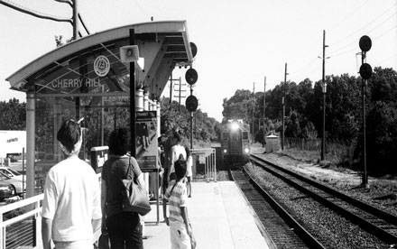 Cherry Hill Station. Kodak Plus-X Black and White Negative Film. Nikon FG.