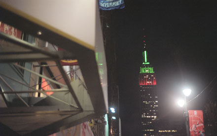 Empire State Building at Night. Fuji 800Z Negative Film. Nikon FG.