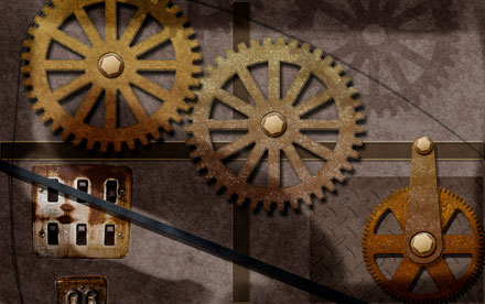 Gears. Photoshop. Digital Illustration.